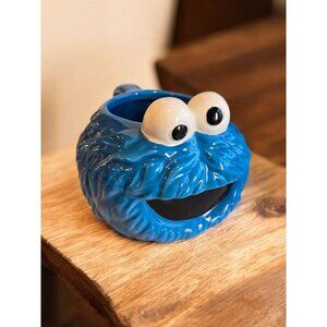 COPY - New Blue BioWorld Sesame Street Googly Eyes Cookie Monster Shape Coffee …
